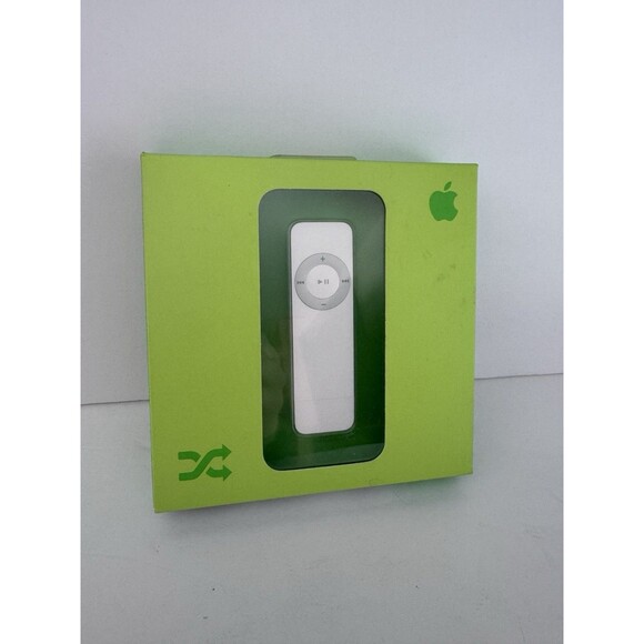 APPLE IPOD SHUFFLE (512 MB) 1st Generation White In Box M9724LL/A - NEW NOS - Picture 1 of 6